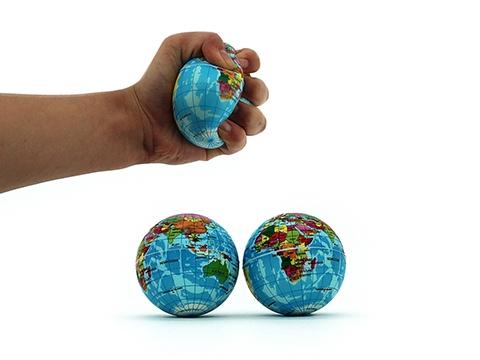 Earth stress ball 76mm