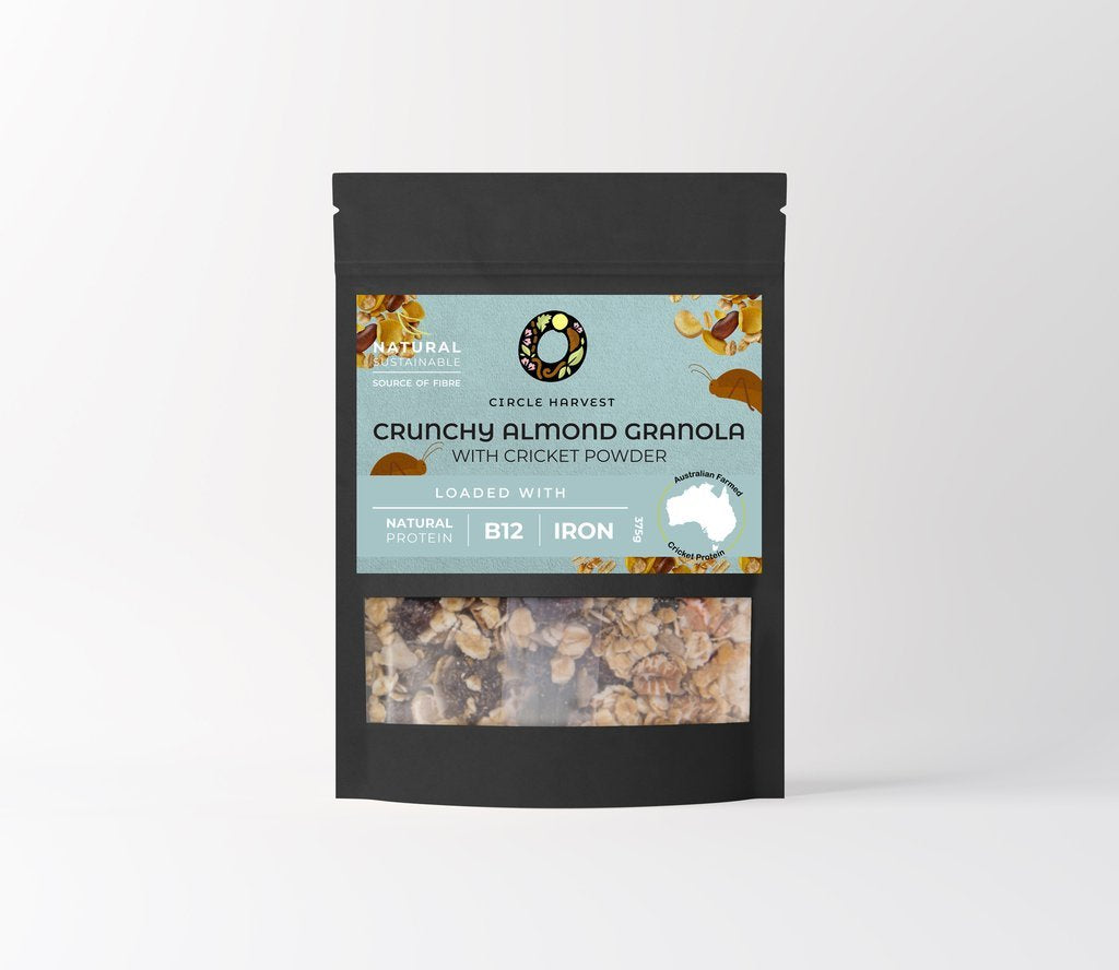 Crunchy Almond Granola with Cricket Prot